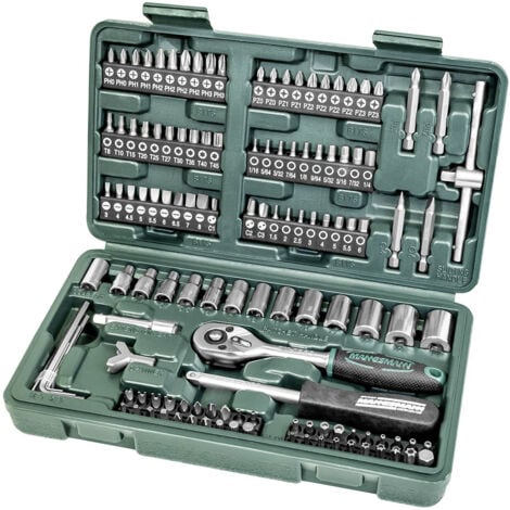 Brüder Mannesmann  Steckschlüsselsatz metrisch 1/4" (6.3 mm) 130teilig M29166