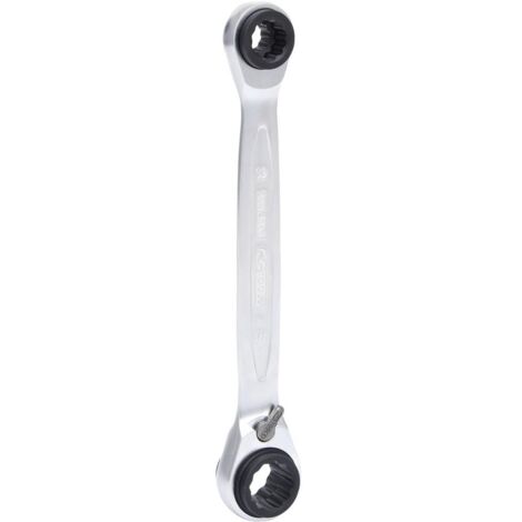 KS Tools 4 in 1 GEARplus umschaltbar Doppel-Ratschenringschlüssel, 10x13x17x19 mm