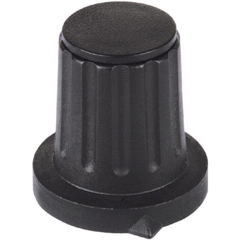 10x Lautsprecher-Drehknopf – 19mm, Schwarz, Für 6mm Wellen, Mit Stellschraube, Vintage-Style