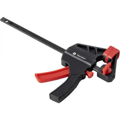 Einhandzwinge TOOLCRAFT TO-6743691 Spann-Weite (max.):100 mm Produktabmessung, Länge: 180 mm Ausladu