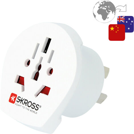 Skross 1.500222-E Reiseadapter  CA W to AUS/CHINA