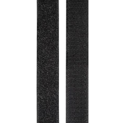 TOOLCRAFT KL25X2000C Klettband zum Aufkleben Haft- und Flauschteil (L x B) 2000 mm x 25 mm Schwarz 1