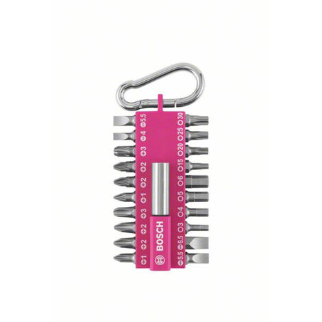 Bosch Schrauberbit-Set 21-tllg. Snap-hook Pink