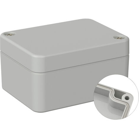 TRU COMPONENTS TC-9065436 Outdoor-Gehäuse 65 x 50 x 35 Polycarbonat Lichtgrau (RAL 7035) 1 St. (1/2)