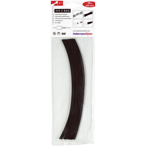 HellermannTyton 308-30611 Schrumpfschlauchsortiment Rot 6 mm 2 mm Schrumpfrate:3:1 10 St.