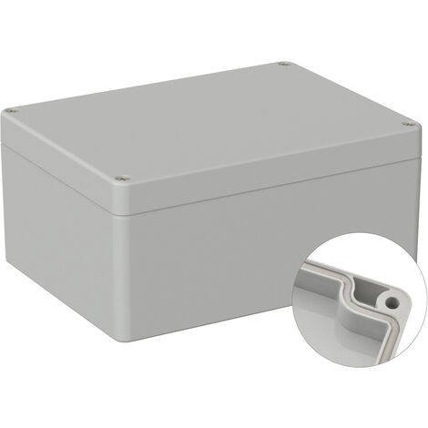 TRU COMPONENTS TC-9065680 Industrie-Gehäuse 160 x 120 x 75 ABS Lichtgrau (RAL 7035) 1 St. (1/2)
