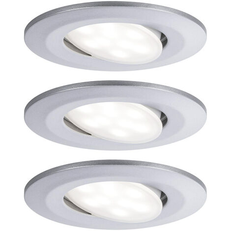 Paulmann Calla LED-Bad-Einbauleuchte 3er Set 18 W IP65 Chrom (matt)