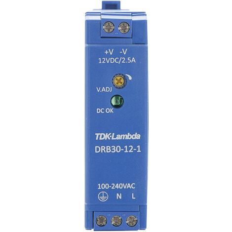 TDK-Lambda DRB30-12-1 Hutschienen-Netzteil (DIN-Rail) 12 V/DC 2.5 A 30 W Anzahl Ausgänge:1 x Inhal (1/4)