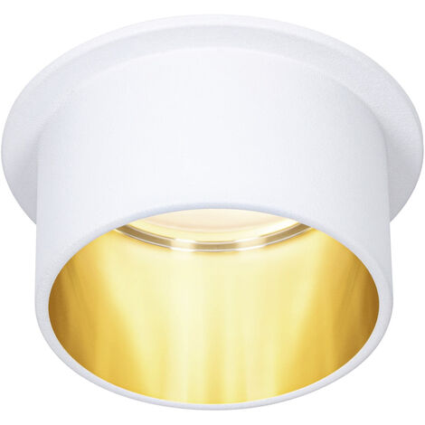 Paulmann 93380  LED-Einbauleuchte   LED LED fest eingebaut 6.5 W Weiß (matt), Gold