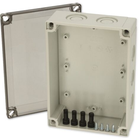 Fibox PCM 150/60 T 6016913 Universal-Gehäuse 180 x 130 x 60 Polycarbonat Lichtgrau (RAL 7035) 1 St (1/2)