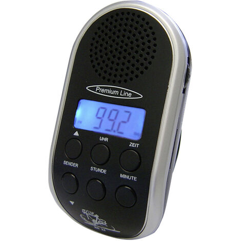 Security Plus BR 24 Fahrradradio Schwarz, Silber
