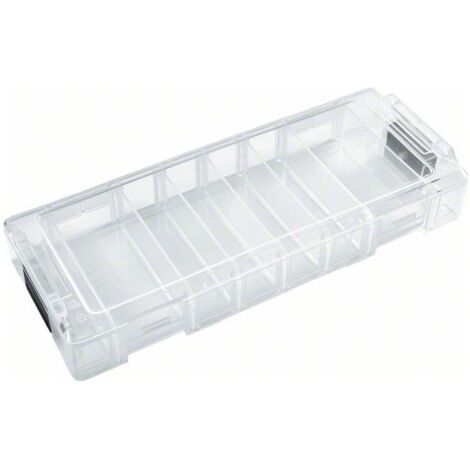 Bosch Professional 1600A025A2 L-Boxx Micro Toolbox of transparentem Polypropylen Werkzeuge