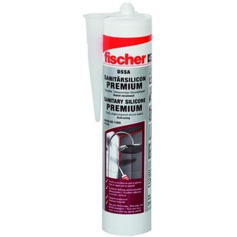 Fischer 1x Sanitärsilicon 310 ml DSSA W weiß - 053101