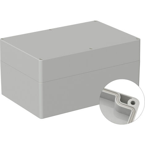 TRU COMPONENTS TC-9065700 Industrie-Gehäuse 240.3 x 160.3 x 120 ABS Lichtgrau (RAL 7035) 1 St. (1/2)