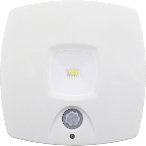 Müller-Licht 27700015 LED-Nachtlicht mit Bewegungsmelder Quadratisch LED Tageslichtweiß Weiß