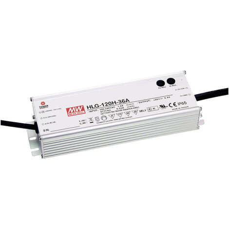 Mean Well HLG-120H-24A LED-Treiber, LED-Trafo  Konstantspannung, Konstantstrom 120 W 5 A 24 V/DC PFC