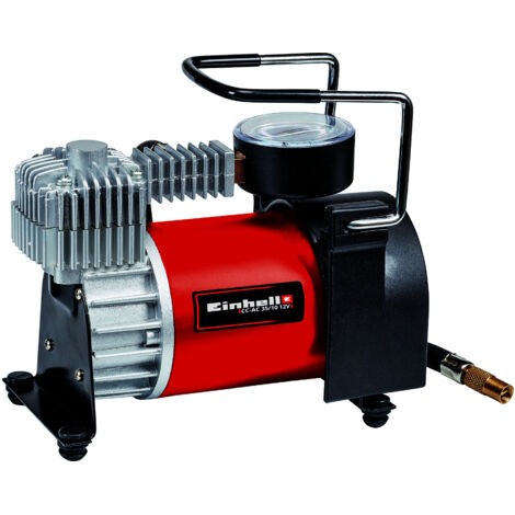 Einhell – Akku-Autokompressor 12V – Digitales Manometer bis 11 bar – 35 l/min Abgabeleistung – Inkl. 4 Adapter für Reifen und Bälle (1/5)