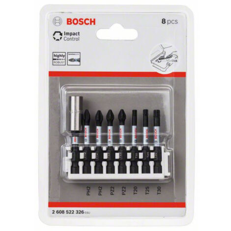 Bosch Accessories 2608522326 2608522326 Bit-Set PH 2, PZ 2, T 20, T 25, T 30    1 Set