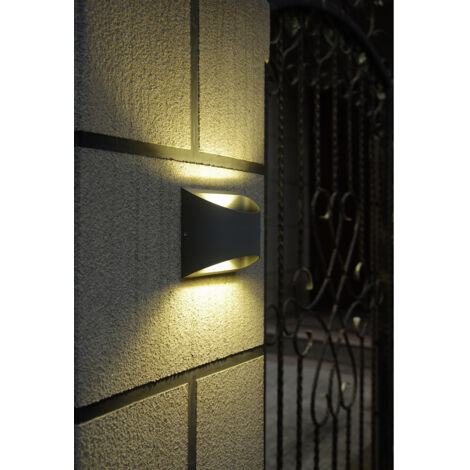 Lutec Bonn AL5006 GR SMD LED-Außenwandleuchte 7.5 W Anthrazit | Wandleuchten