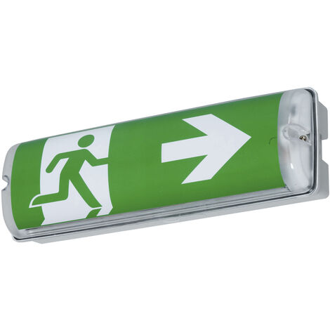 B-SAFETY BR564230 LED Fluchtweg-Notbeleuchtung  Wandaufbaumontage Ausgang, Rettungsweg, rechts, link