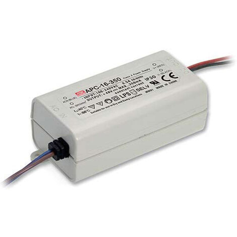 Mean Well APC-16-350 LED-Treiber  Konstantstrom 16 W 0.35 A 12 - 48 V/DC nicht dimmbar, Überlastschu