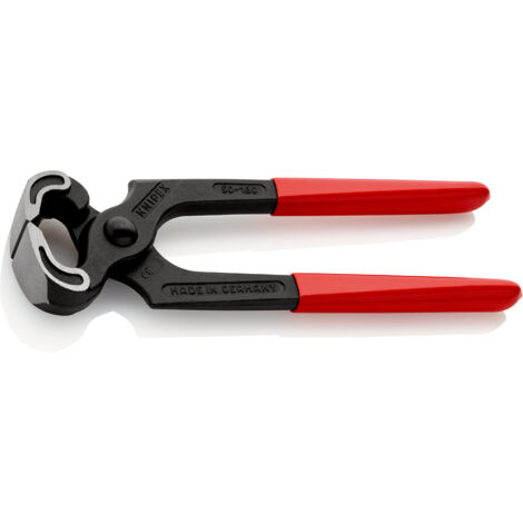 KNIPEX 50 01 180 Kneifzange mit Kunststoff überzogen schwarz atramentiert 180 mm
