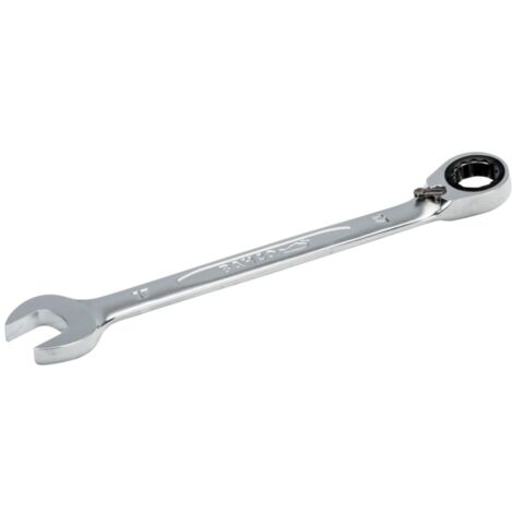 Bahco Knarren Ring Maulschlüssel verchromt abgewinkelt 15°, 6,0 - 32,0mm, Schlüsselweite: 32,0 mm