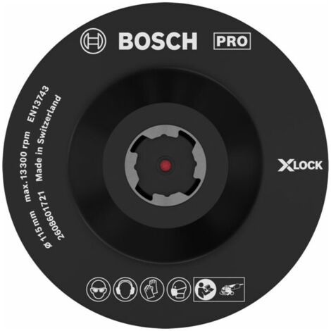 Bosch PRO Stützteller X-Lock, 115 mm, Klettverschluss