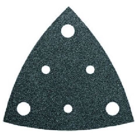 Fein 63717109041 Deltaschleifpapier mit Klett, gelocht Körnung (num) 60 Eckmaß 80 mm 5 St.
