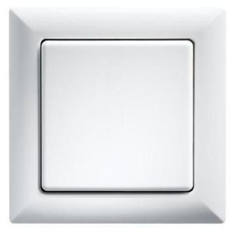 Funktaster Eltako FT55-wg mit Rahmen 80 x 80 mm außen reinweiß glänzend