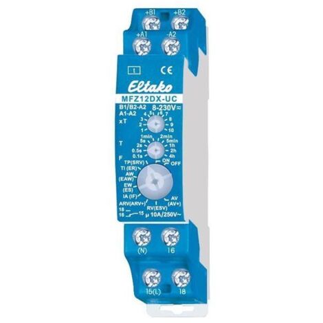 Eltako 23001005 MFZ12DX-UC Zeitrelais Multifunktional 230 V 1 St. Zeitbereich: 0.1 s - 40 h 1 Wechsl (1/5)