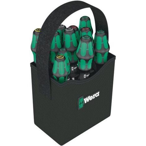 Set mit 11 Kraftform Plus Schraubendreher WERA Kraftform 2go 300