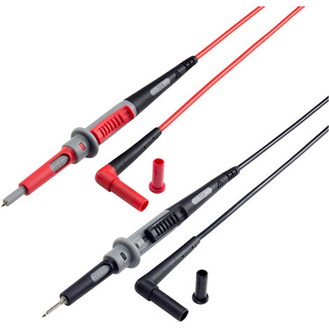 VOLTCRAFT MS-4PS Sicherheits-Messleitung 4 mm Sicherheits-Stecker Prüfspitze 1.00 m Schwarz, Rot 1 S