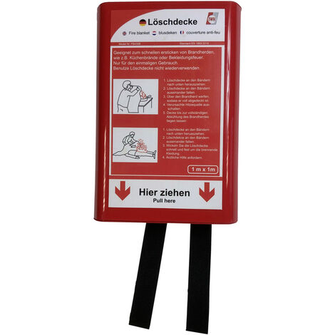 IWH 047044 Feuerlöschdecke (L x B) 100 cm x 100 cm 1 St.