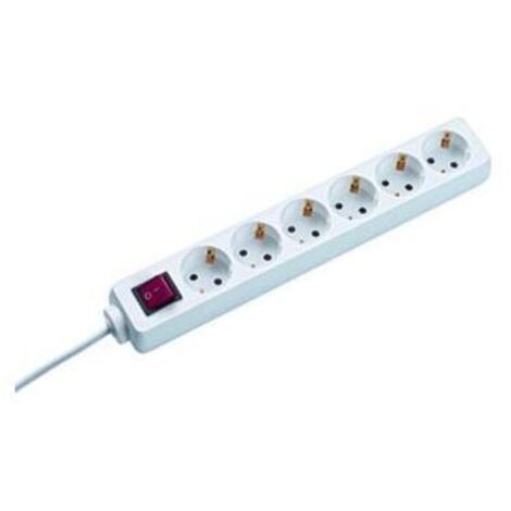 Bachmann 381.244S Steckdosenleiste mit Schalter  Weiß Schutzkontakt 1 St. (1/5)