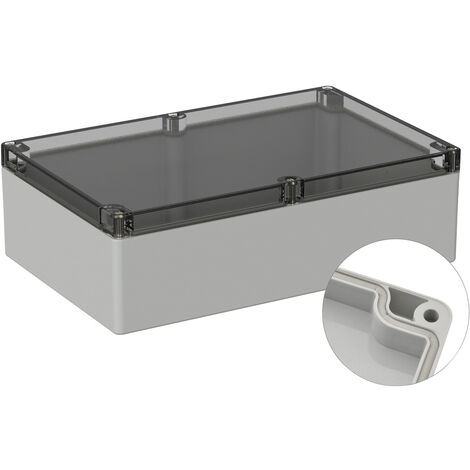 TRU COMPONENTS TC-9065576 Outdoor-Gehäuse 300 x 230 x 85 Polycarbonat Lichtgrau (RAL 7035) 1 St. (1/2)