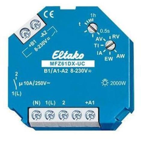 Eltako Zeitrelais,multifunktion 0,1s-1h,10A,1W MFZ61DX-UC