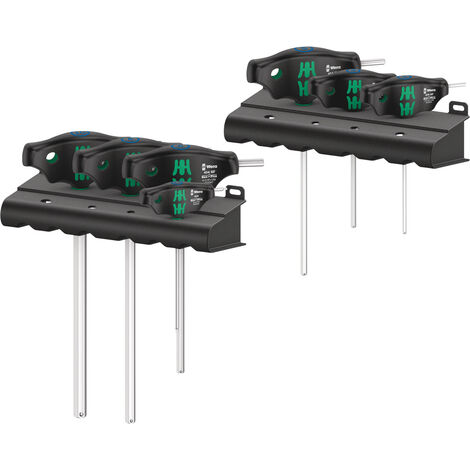 WERA Sechskant-Stiftschlüssel-Satz 454 HF Set 1 mit Quergriff 9-teilig (1/10)