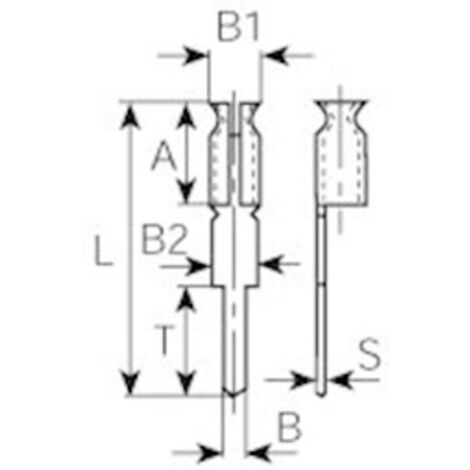 Vogt Verbindungstechnik  Steckschuh Kontaktoberfläche verzinnt 100 St.  (L x B) 15 mm x 1.9 mm