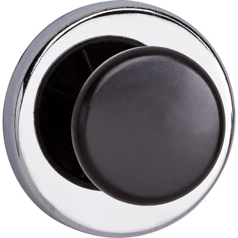 Maul Kraftmagnet (Ø x H) 67 mm x 33 mm rund, mit Griffknopf Silber, Schwarz 1 St. 6155096