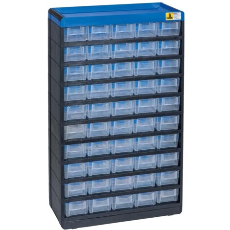 Allit 464660  Kleinteilmagazin VarioPlus Pro 53/100  (B x H x T) 300 x 525 x 135 mm Schwarz, Blau 1