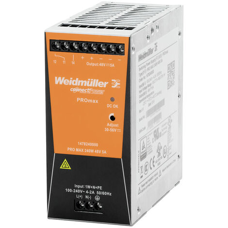 Weidmüller 1478130000 Hutschienen-Netzteil (DIN-Rail)  24 V/DC 10 A 240 W   Inhalt 1 St. (1/4)