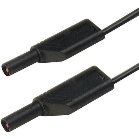 SKS Hirschmann MLS WS 50/1 sw Sicherheits-Messleitung Lamellenstecker 4 mm Lamellenstecker 4 mm 0.50 (1/3)