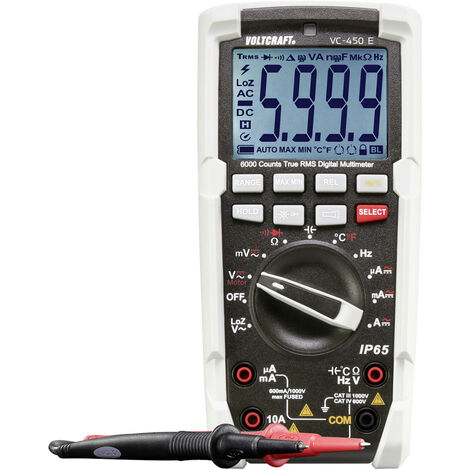 VOLTCRAFT VC-450 E Hand-Multimeter digital Strahlwassergeschützt (IP65) CAT III 1000 V, CAT IV 600 (1/5)