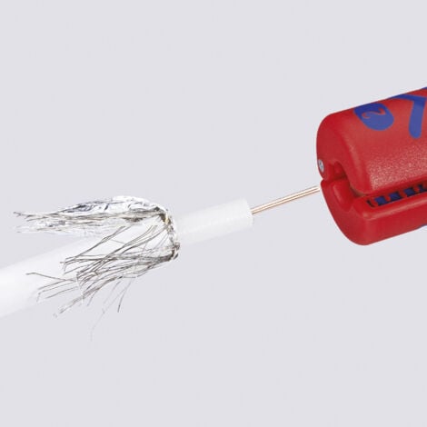 Knipex 16 60 100 SB   Kabelentmanteler Geeignet für Koaxialkabel, Rundkabel 4.8 bis 7.5 mm