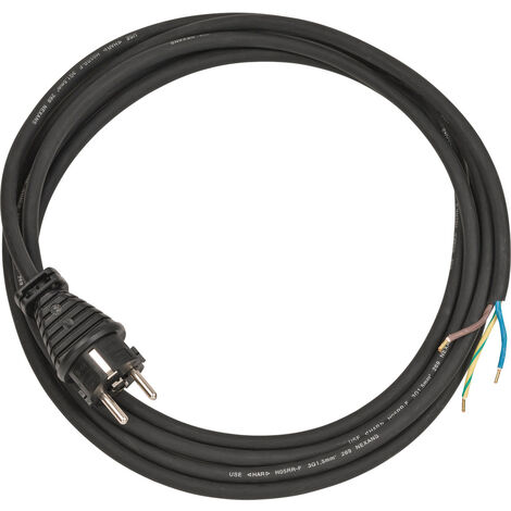Brennenstuhl 1160330 Strom Anschlusskabel  Schwarz 3.00 m