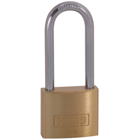 Kasp K12040L55D Vorhängeschloss 40 mm verschieden schließend   Goldgelb Schlüsselschloss