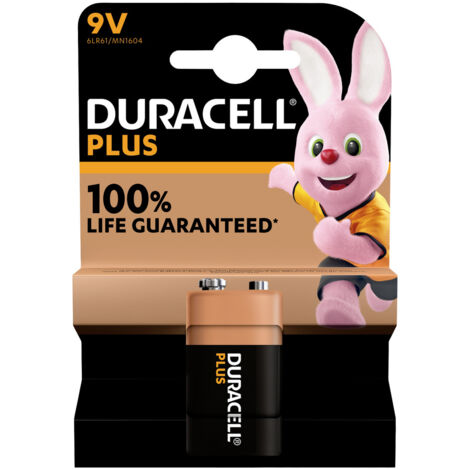 Duracell Plus-9V B1 9 V Block-Batterie Alkali-Mangan  9 V 1 St.