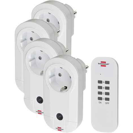Brennenstuhl Comfort-Line 1507050 Funk Steckdosen-Set    Innenbereich 1000 W