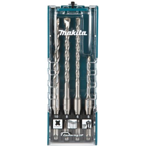 Makita E-13596 Stein-Spiralbohrer-Set 4teilig 5 mm, 6 mm, 8 mm, 10 mm SDS-Plus 1 Set